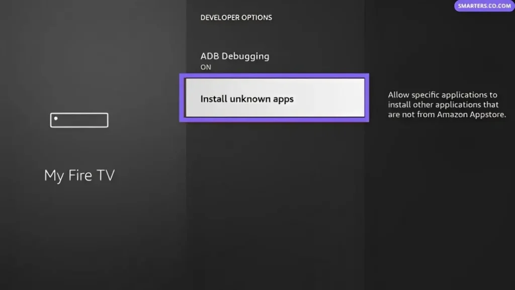 Enable Sideloading on FireStick 4