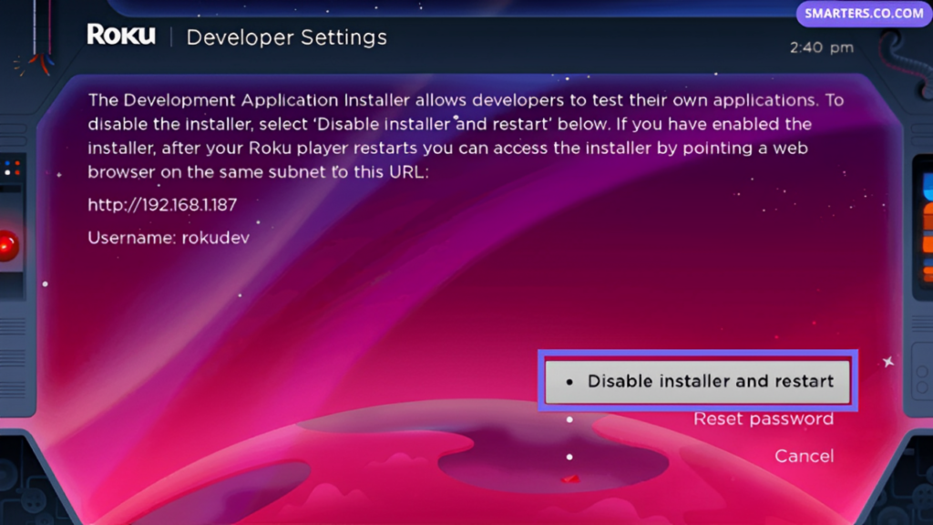Enable installe