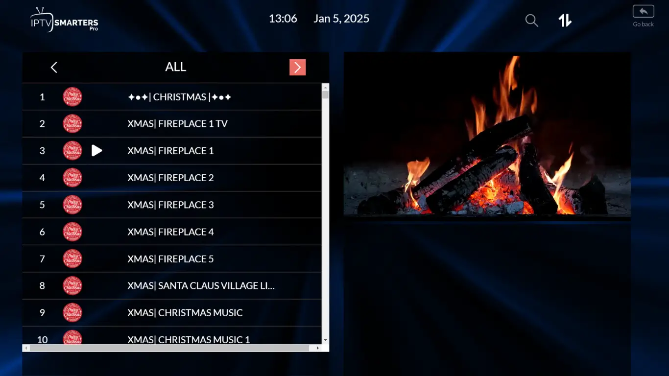 smarters list channels